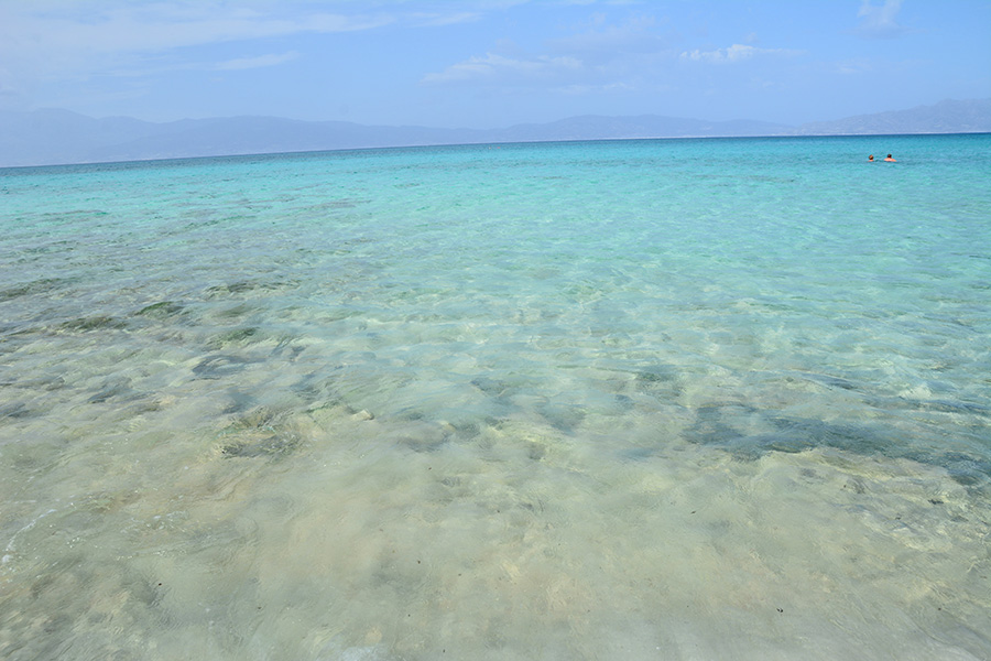 Le limpide acque azzurro - verdastre della golden beach / PhotoSilvana Matozza