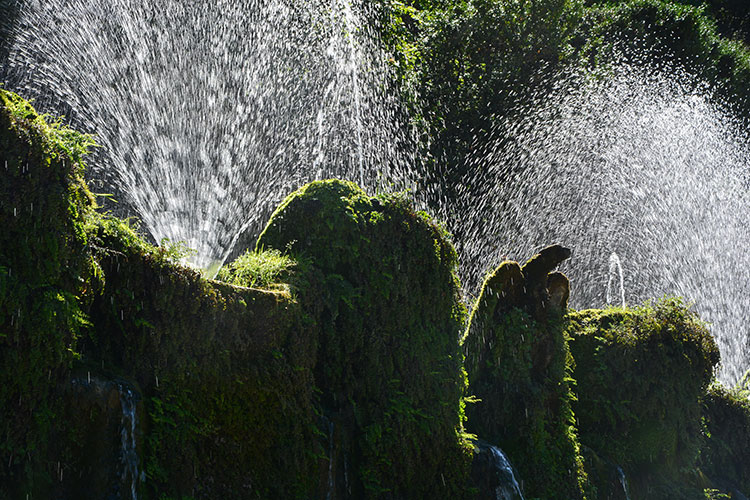 Giochi d'acqua. Giardino di Villa d'Este /  PhotoSilvana Matozza, Guido Bonacci