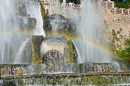 Fontana di Nettuno con arcobaleno. Villa d'Este./  Photo©Silvana Matozza, Guido Bonacci.