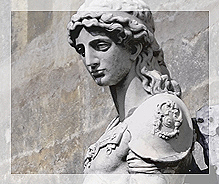 La statua dell'Arcangelo Michele ( Raffaello da Montelupo). Museo Nazionale di Castel Sant'Angelo / Geo photo Gallery
