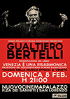 Gualtiero Bertelli in concerto al Nuovo cinema Palazzo di Roma (locandina)