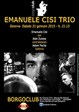 Concerto del trio di emanuele Cisi al Borgo club ( locandina )