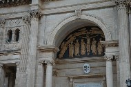 Basilica Minore dei SS. Cosma e Damiano. Bassorilievo. Photo©Silvana Matozza, Guido Bonacci.