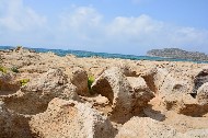 Phalasarna. Scogliera rocciosa. Rocky cliffs. PhotoSilvana Matozza, Guido Bonacci