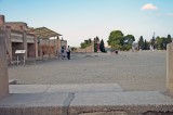 Scorcio del Cortile Centrale al tramonto.