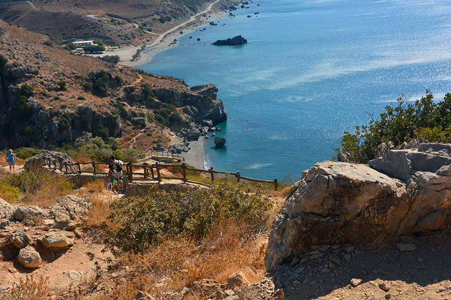 Preveli Bay. Gradinata nella roccia /  PhotoSilvana Matozza