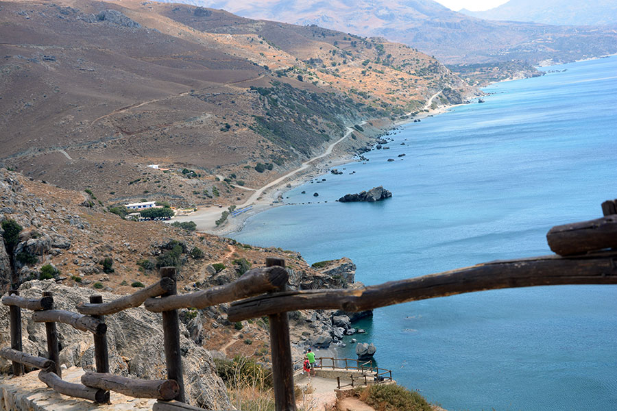 Belvedere sulla Palm beach di Preveli./ PhotoSilvana Matozza