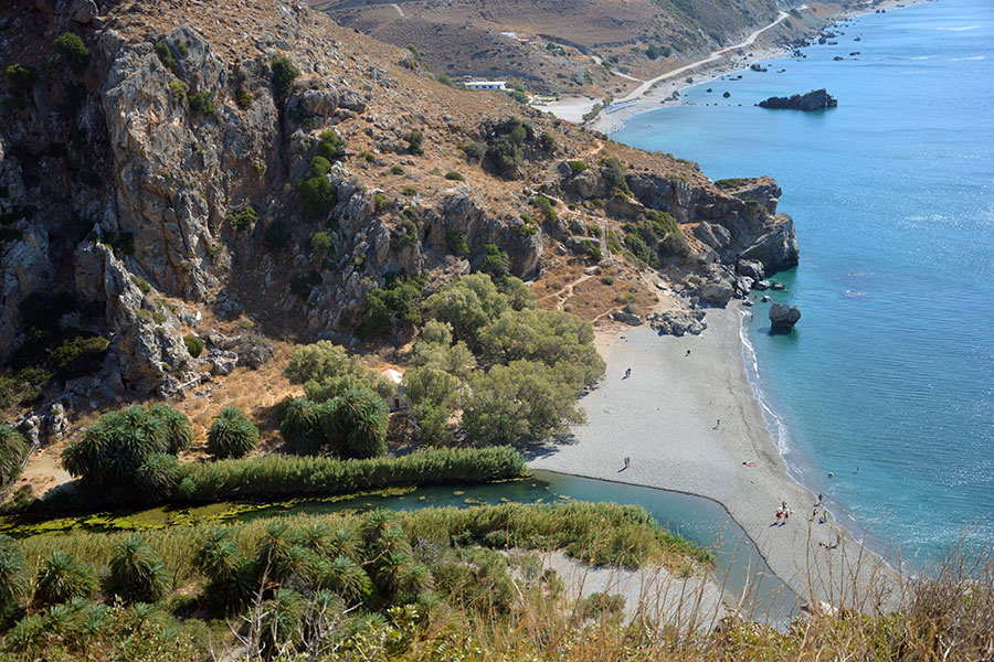 L'appartato e fascinoso palmeto di Preveli / PhotoSilvana Matozza