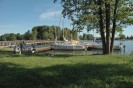 Parco Storico Nazionale di Trakai. Barche a vela ormeggiate sul lago