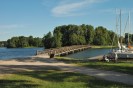 barche a vela sulla riva del Galve - Parco Nazionale di Trakai