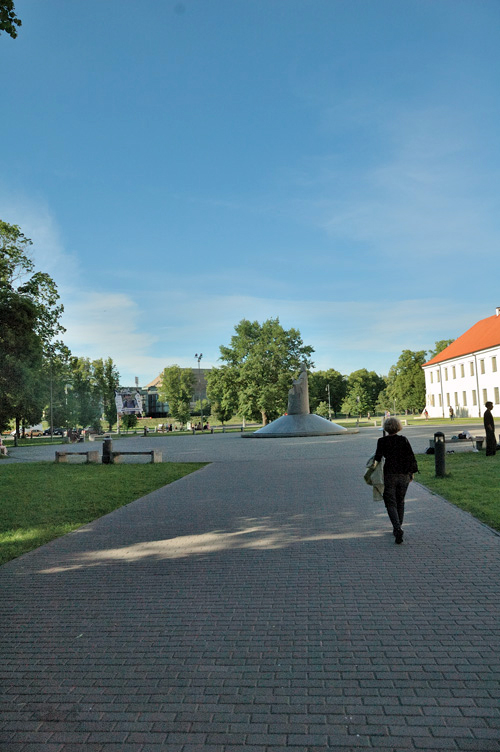 andando al Museo Nazionale Lituano di Vilnius. foto Impressioni Jazz