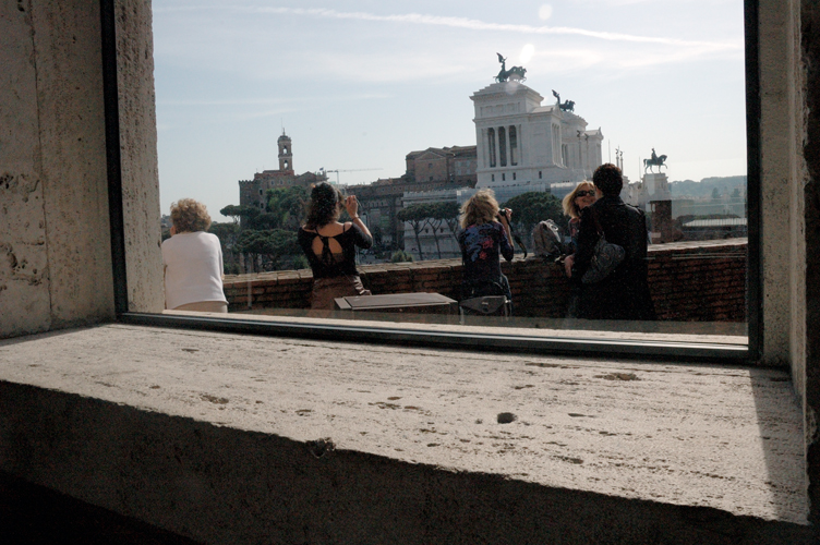 Piazza Venezia vista dal Museo dei Fori Imperiali di Roma
