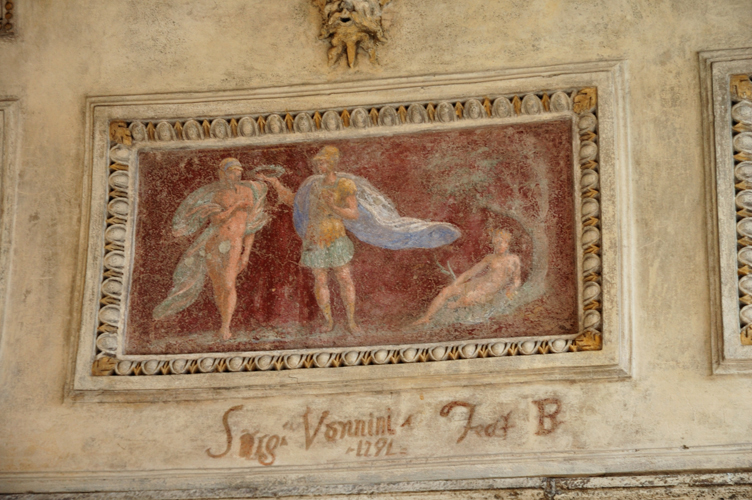 Stucchi_e_affreschi_Loggia_PaoloIII. Foto di Silvana Matozza e Guido Bonacci