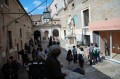 Scorcio del Cortile con la  statua dell'Arcangelo Michele 