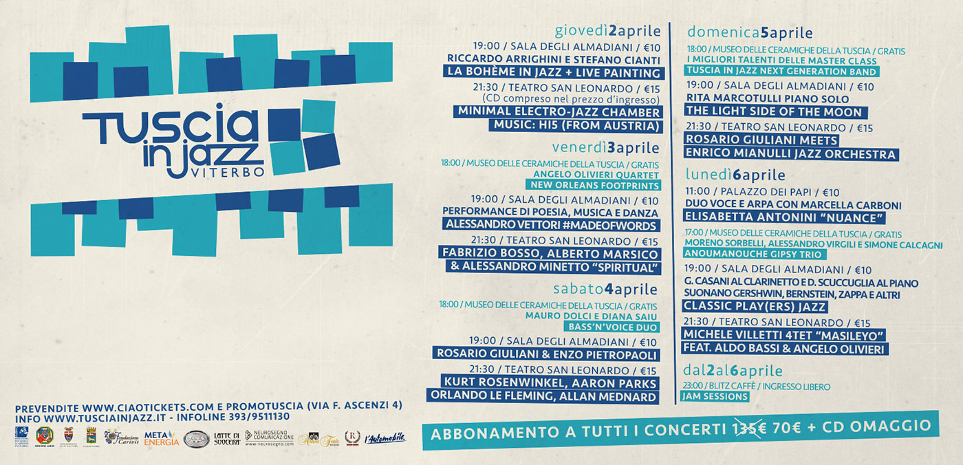 Viterbo - Tuscia in jazz 2015 - Concerti ( locandina)