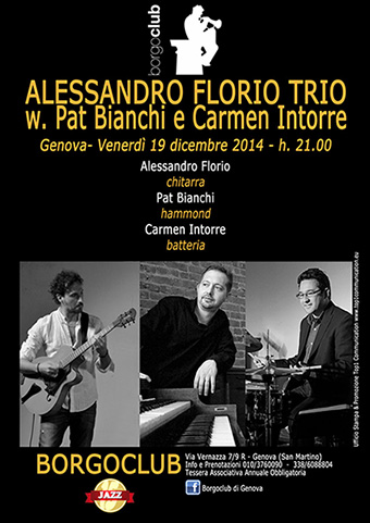 Concerto del chitarrista Florio in trio con  Pat Bianchi e Carmen Intorre.