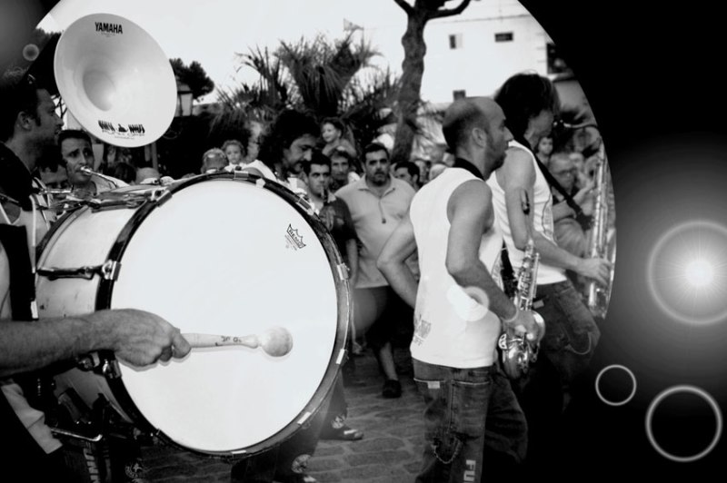Percussioni e fiati del live concert. / PhotoSilvana Matozza, Guido Bonacci