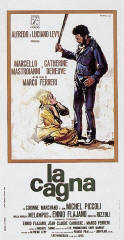 Locandina del film del 1972 di Marco Ferreri, La Cagna