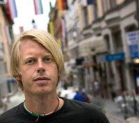 Terje Carlsson, il regista di " Welcome to Hebron"