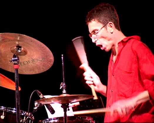il batterista Joe Quitske in concerto / photo Impressioni Jazz